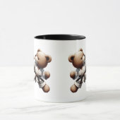 Karate-Kampf zwischen Bären. Tasse (Zentrum)