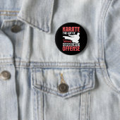 Karate Kämpfer Die Kunst aus der Verteidigung eine Button (Beispiel)