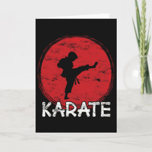 Karate-Kämpfer-Junge - Japan - Kind macht Karate-K Karte