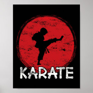 Karate-Kämpfer-Junge - Japan - Kind macht Karate-T Poster