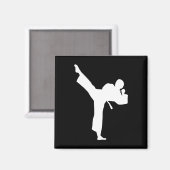 Karate Kämpfer Magnet (Vorderseite/Rückseite)
