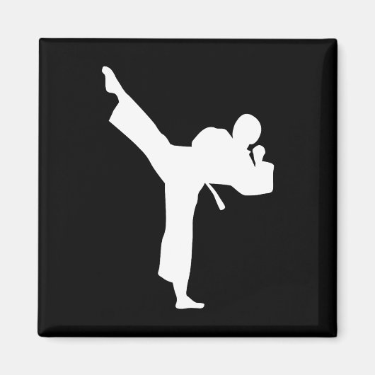 Karate Kämpfer Magnet (Vorne)