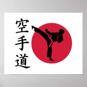 Karate-Kämpfer Poster