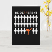 Karate Kämpfer sind anders! Karte (Gelbe Blume)