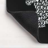 Karate-Kämpfer und Kung Fu Mousepad (Ecke)