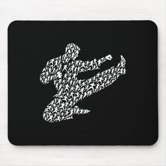 Karate-Kämpfer und Kung Fu Mousepad (Vorne)