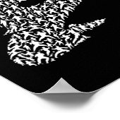 Karate-Kämpfer und Kung Fu Poster (Ecke)