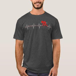 Karate-Kampfflugtimpuls EKG judo martial T-Shirt