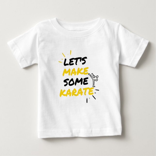 Karate-Kampfkunst Baby T-shirt (Vorderseite)