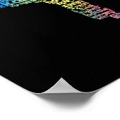 Karate-Kampfkünste Wort Cloud Okinawan japanisch Poster (Ecke)