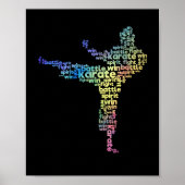 Karate-Kampfkünste Wort Cloud Okinawan japanisch Poster (Vorne)