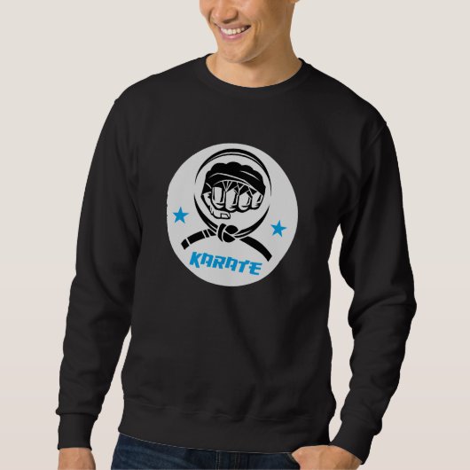 Karate Kampfsport Schwarzgurt Sweatshirt (Vorderseite)