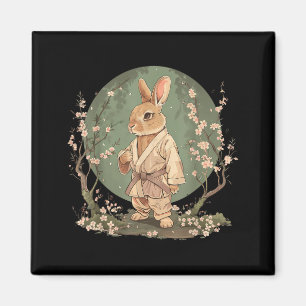 Karate Kaninchen Jiu-Jitsu MMA Taekwondo Kampfspor Magnet