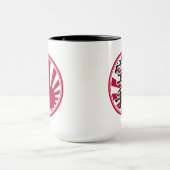 Karate Kanji Aufgehende Sonne Tasse (Zentrum)