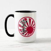 Karate Kanji Rising Sun Tasse (Links)