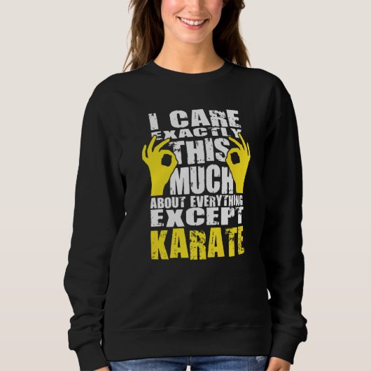Karate Karate Design Sweatshirt (Vorderseite)