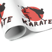 Karate-Karate Geschenkpapier (Rolleneckpunkt)