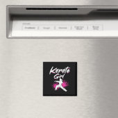 Karate Karate Girl Magnet (In Situ (Geschirrspüler))