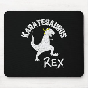 Karate Karatesaurus Rex Dinosaur Lustige Kampfkuns Mousepad