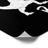 Karate Karatesaurus Rex Dinosaur Lustiges Kampfspo Poster (Ecke)