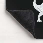 Karate Karatesaurus Rex Dinosaurier Funny Martial  Mousepad (Ecke)