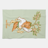 Karate Karottenmartial Arts Geschirrtuch (Horizontal)