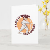 Karate Karte (Gelbe Blume)