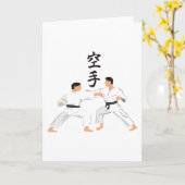 Karate Karte (Gelbe Blume)