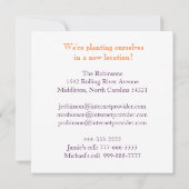 Karate Kat Graphics change-of-address card Einladung (Rückseite)