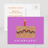Karate Kat Graphics Einladung zum Geburtstag (Vorne/Hinten)