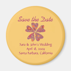 Karate Kat Graphics Hochzeit Save-the-Date-Magnet Magnet