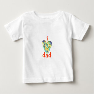 Karate Kat Graphics I-Liebe-dad Baby T-shirt