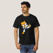 Karate-Katze T-Shirt (Vorne ganz)