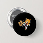 Karate Katze Taekwondo Button (Vorne & Hinten)