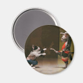 Karate-Katzen Magnet (Vorderseite/Rückseite)