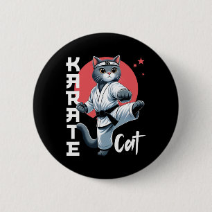 Karate-Katzengi schwarzer Gürtel Kampfsport Kick F Button
