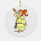Karate Keramik Ornament (Hinten)