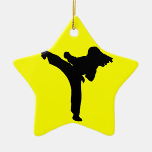 Karate Keramik Ornament