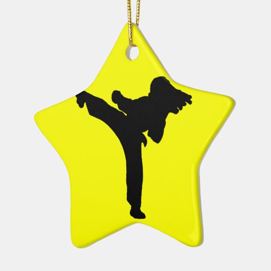 Karate Keramik Ornament (Links)