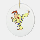 Karate Keramikornament (Links)