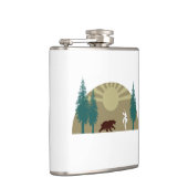 Karate Kick Bear Flachmann (Rechts)