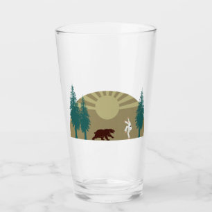 Karate Kick Bear Glas