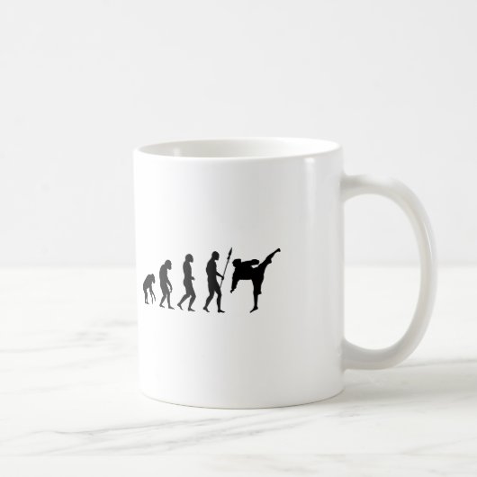 Karate-Kick-Evolution Kaffeetasse (Rechts)