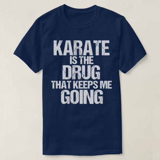 Karate Kick Martial Arts Geschenk Karate Fighter T-Shirt (Design vorne)