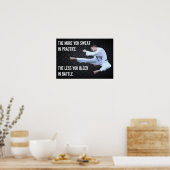 Karate Kick Motivierend Life Zitat Poster (Küche)