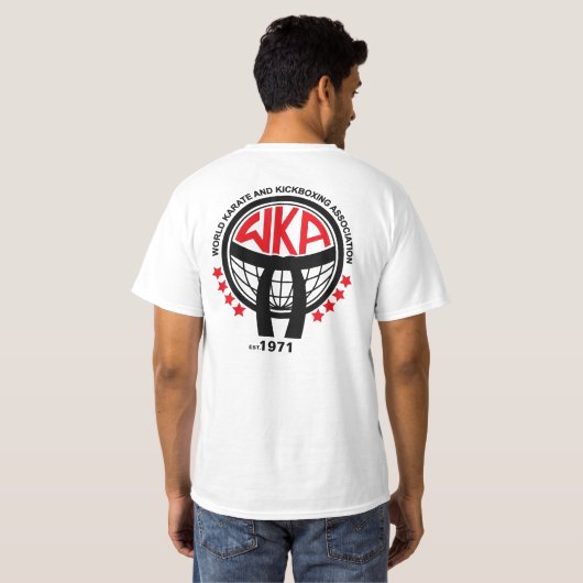 Karate-Kickboxing-Klassik T-Shirt (Schwarz voll)