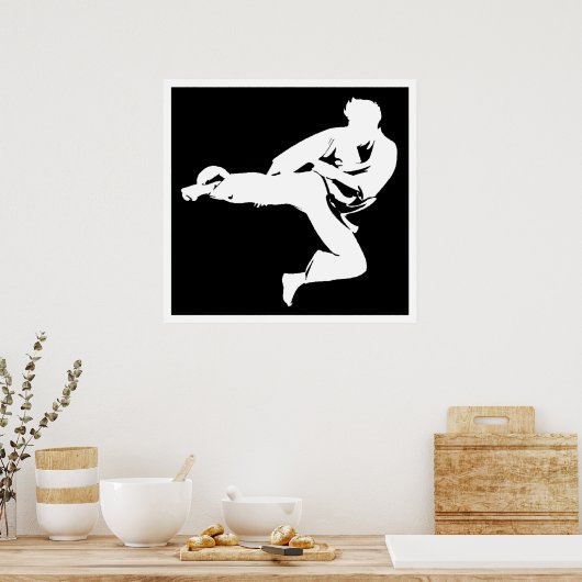 Karate Kicker Poster (Küche)