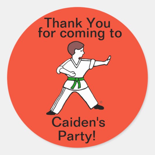 Karate Kid 11 kundenspezifische Aufkleber für Kamp (Vorderseite)