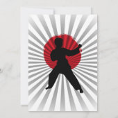 Karate Kid Martial Arts Cobra Kai Einladung (Rückseite)