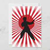 Karate Kid Martial Arts Cobra Kai Einladung (Rückseite)